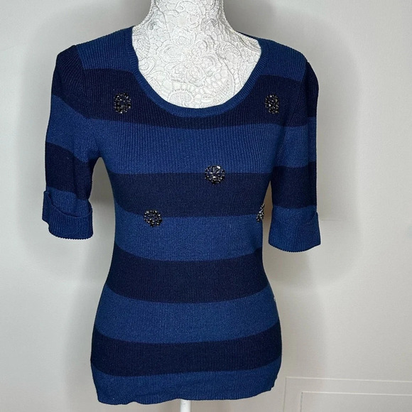 French Embellished Knit Sz. A - Picture 1 of 5